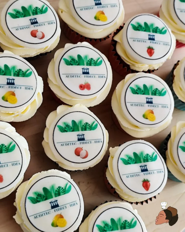 Création pour entreprise — cupcakes logo — Melksweets, cake design à Bernes-sur-Oise