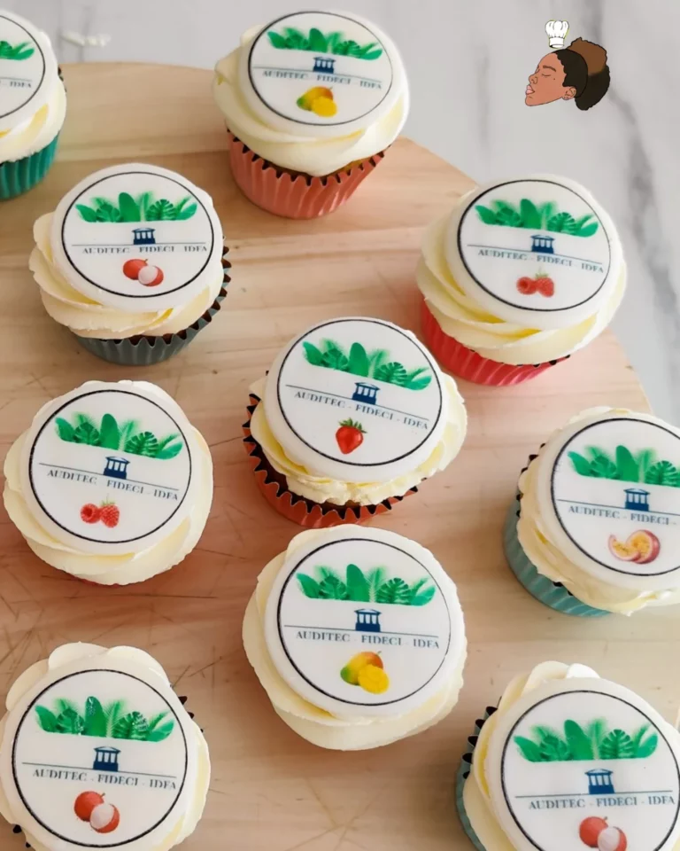 Création pour entreprise — cupcakes logo — Melksweets, cake design à Bernes-sur-Oise