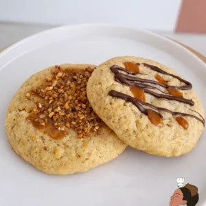 Gourmandise artisanale — cookies caramel chocolat — Melksweets, cake design à Bernes-sur-Oise